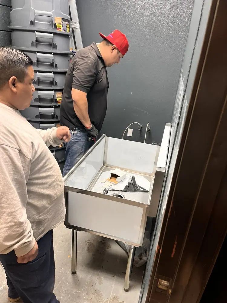 Commercial plumbing and sink installation in Plain City